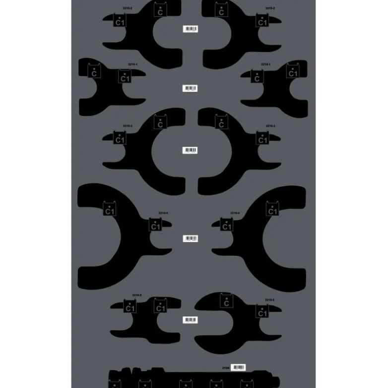 Panneau Suspension Vide Avec Serigraphie Et Crochets SAM Outillage - PAN-SUSP-N