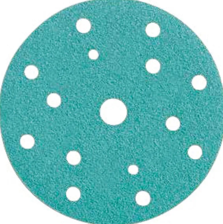 Papier Abrasive ''Green'' D150mm - 15 Trous 100 pcs SAM Outillage