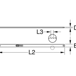 Paquet de 10 Lames de scie à Métaux main bi-métal KS TOOLS