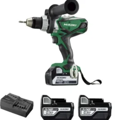 Perceuse à percussion 92Nm, 2 Batteries 18V 5.0Ah, Chargeur HIKOKI - DV18DSDLWPZ