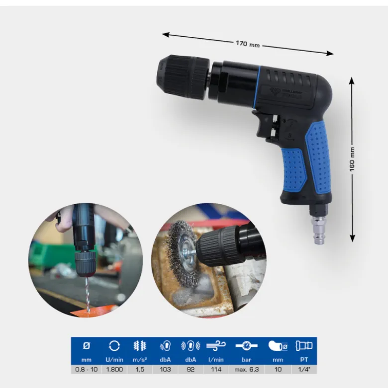 Perceuse pneumatique 1/4PT BRILLIANT TOOLS - BT160704