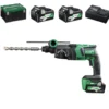 Perfo burineur SDS+ 36V 28mm Avec 2 batteries et 1 chargeur HIKOKI - DH36DPEWRZ