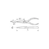 Pince Bec Plat Isolee 160 Mm SAM Outillage - 236-16TI