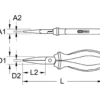 Pince à bec plat 165mm ULTIMATE KS TOOLS 922.8015