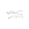 Pince Bec 1/2'' R Coud.Bimat. Ressort 200 Mm + Clip Inox Fme SAM Outillage - 239-R20G-FME
