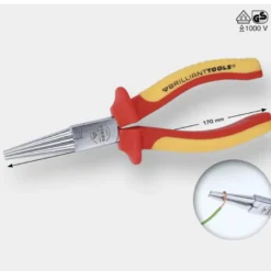 Pince à bec rond isolée L170mm BRILLIANT TOOLS - BT068015