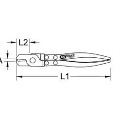 Pince à collier à recouvrement pour soufflets de cardan KS TOOLS 115.1039