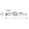 Pince à collier verrouillable, Dimensions : 230 X 55 X 25 - KS TOOLS 115.1043