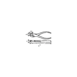 Pince Coupante Diag.Bimat. Ressort 185 Mm Avec Clip Inox Fme SAM Outillage - 232-R18G-FME