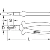 Pince coupante diagonale 125mm ouverture automatique ULTIMATE KS TOOLS 922.8011
