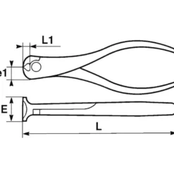 Pince Coupante En Bout Bimat. Ressort 160 Avec Clip Inox Fme SAM Outillage - 230-R16G-FME