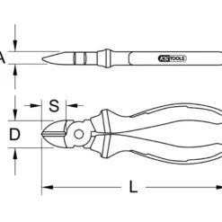 Pince Coupante Isolée 1000v KS TOOLS