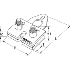 Pince de traction à mors doubles 245 mm KS TOOLS 140.2440