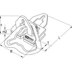 Pince de traction à mors doubles a trois sens de direction KS TOOLS 140.2450