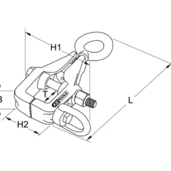 Pince de traction pour box à deux sens de direction 245 mm KS TOOLS 140.2430