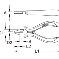 Pince Electronique Universelle KS TOOLS 500.7030