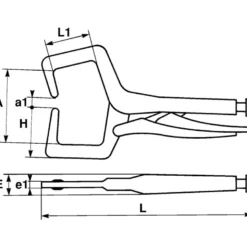 Pince-Etau Pour Soudure A L'Arc 300 Mm SAM Outillage - 219-S30