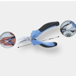 Pince électronique à bec demi-rond coudé L130mm BRILLIANT TOOLS - BT067607