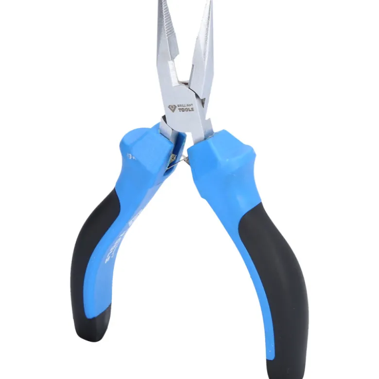 Pince électronique à bec demi-rond L130mm BRILLIANT TOOLS - BT067603