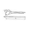 Pince Multiprise Bi-Matiere A Bouton Poussoir SAM Outillage - 201-25