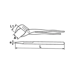 Pince Multiprise Bi-Matiere A Bouton Poussoir SAM Outillage - 201-25