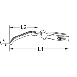 Pince pour bougies de préchauffage, courbé - KS TOOLS 500.7310