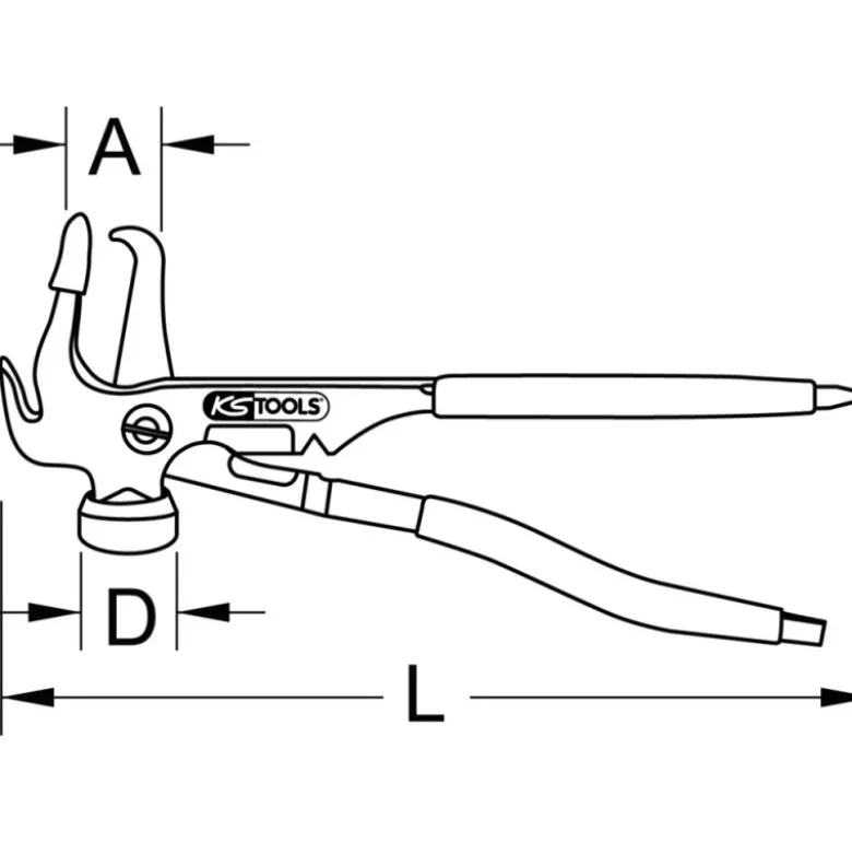 Pince pour masses d’équilibrage KS TOOLS 150.2025