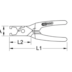 Pince à raccords rapides de conduites de carburant KS TOOLS 115.1094