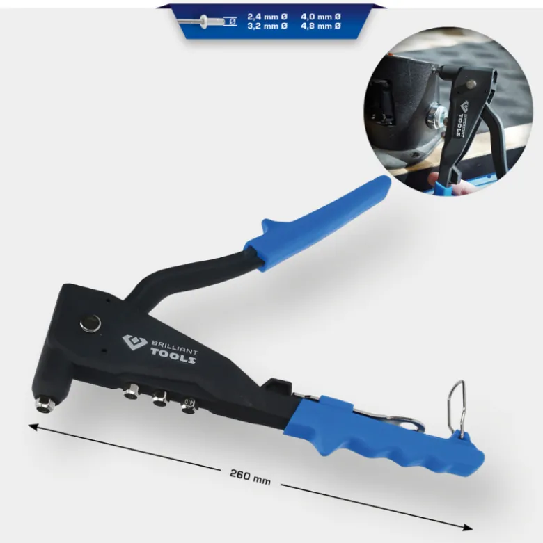Pince à riveter pour rivets de 24-32-40-48mm BRILLIANT TOOLS - BT066901