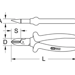 Pinces coupantes diagonales ERGOTORQUE KS TOOLS