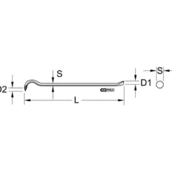 Pinces à décoffrer, pointe en acier trempé forgé - KS TOOLS