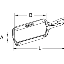 Pince étau grande profondeur L 610 mm KS TOOLS 115.0573