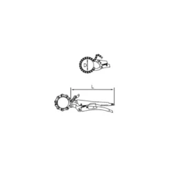 Pince-étau 250 mm à chaîne Mono serrage Série Dolex PCH250