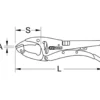 Pince étau 270mm à crémaillère à mors orientables - Pro 9 KS TOOLS 115.1139