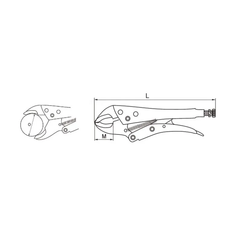 Pince-étau 180 mm multi usage mono serrage Dolex PMS180
