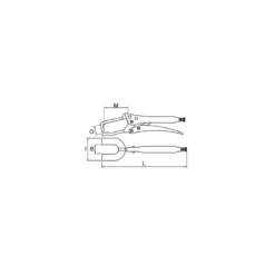 Pince-étau 280 mm pour soudure mono serrage Dolex PSO280
