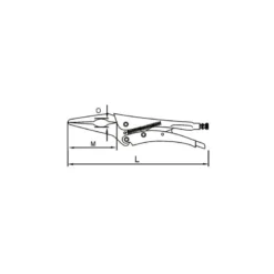 Pince-étau 170 mm précise mono serrage Dolex PML170