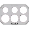 Plaque de controle diametre et filetage pour arbre equilibreuses CLAS PR 8010