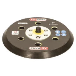 Plateau Velcro D150mm, 15 trous pour ponceuse 515.1254 et 515.1257 KS Tools 515.1252