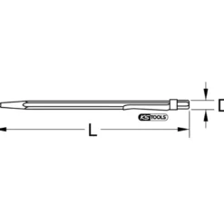 Pointe à tracer carbure 12 mm KS TOOLS 300.0301