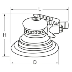 Ponceuse orbitale pneumatique 2.5mm KS TOOLS 515.1254