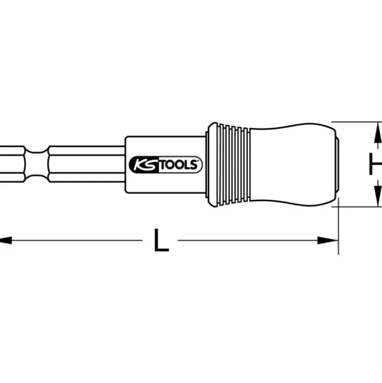 Porte-embouts magnétique 2 en 1 à verrouillage KS TOOLS 514.1126