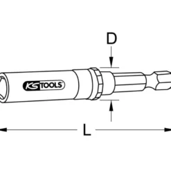 Porte-embouts magnétique SLIMLOCK à verrouillage automatique 1/4’’ KS TOOLS 514.1113