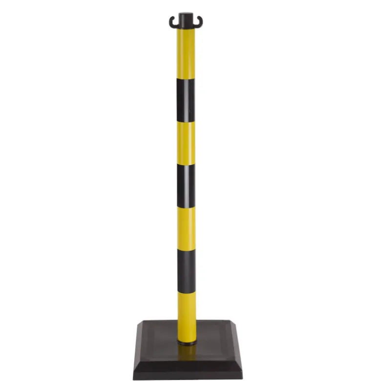 Poteau signalisation jaune et noir ø40mm CLAS EG 0014N