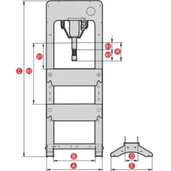 Presse D’Atelier Hydraulique 30T Mega - Prb30