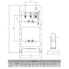 Presse hydro-pneumatique 30t verin coulissant double commande CLAS OH 0931