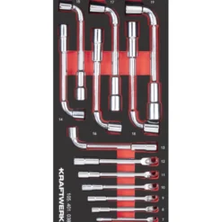 PRO LINE EVA3 Clé à pipe 7-19 mm 13 pièces 20x40 KRAFTWERK 105.401.038