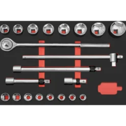 PRO LINE EVA 3/4" Jeu de douilles 21 pièces 60x40 cm KRAFTWERK 105.502.030