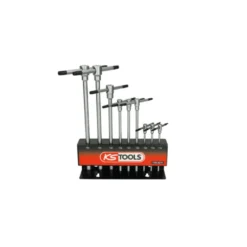 Présentoir de 9 clés mâles TORX à poignée en T KS TOOLS 158.5211