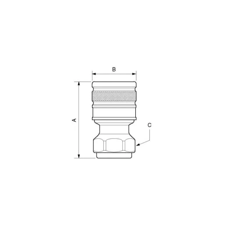 Raccord fileté femelle cylindrique (G 1/2 - G 3/4 - G 1 ) à passage libre PREVOST
